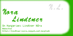 nora lindtner business card