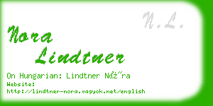 nora lindtner business card